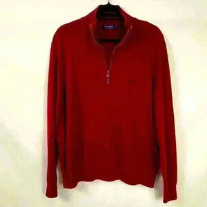 Nautica Pullover Zip Mock-neck Sweater